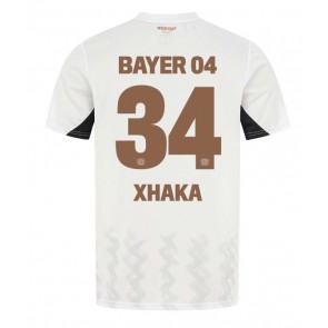 Billiga Bayer Leverkusen Granit Xhaka #34 Bortatröja 2024-25 Kortärmad